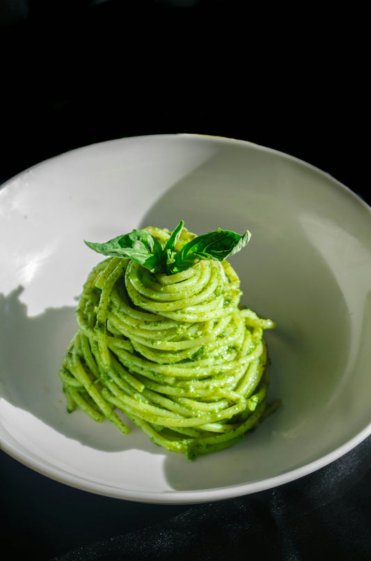 Pasta con Pesto y Crema